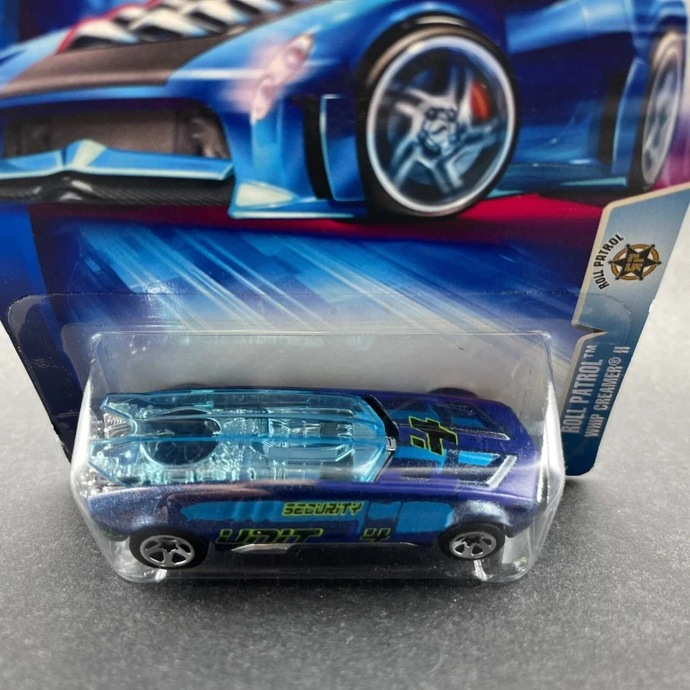 Hot Wheels Roll‎ Patrol Whip Creamer II Purple Security Unit Car Blue 1/64 #170